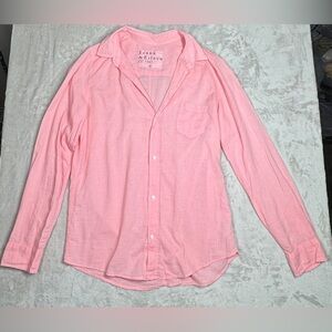 Frank & Eileen 100% Cotton Very Lightweight Barry Button Down Pink Shirt Size M